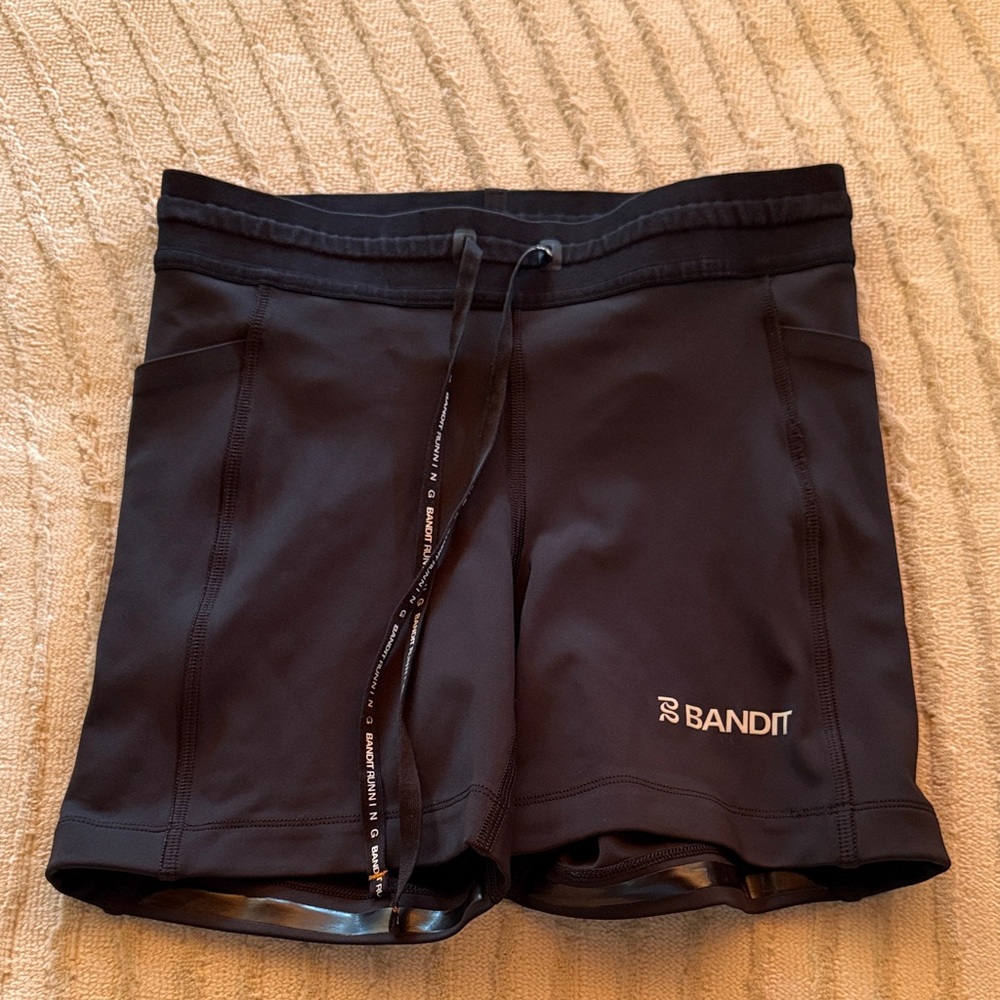 Bandit Women’s Black Athletic Shorts - Drawstring Performance Fit